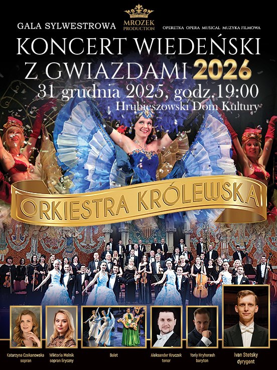 Koncert Wiedeński z Gwiazdami – Gala Sylwestrowa